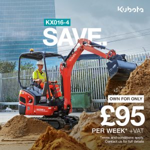 KX016-4 Hire Purchase – Kubota